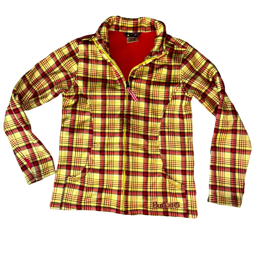 Burton Dryride Fleece Lined Jacket Plaid 10/12